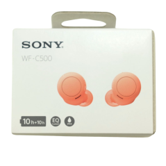 Ecouteurs intra-auriculaire Bluetooth IPX4 Sony WF-C500 - Orange